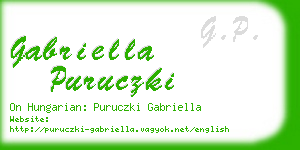 gabriella puruczki business card